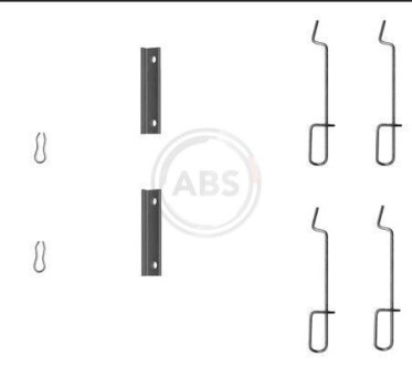 Комплектующие, колодки дискового тормоза A.B.S. 1125Q