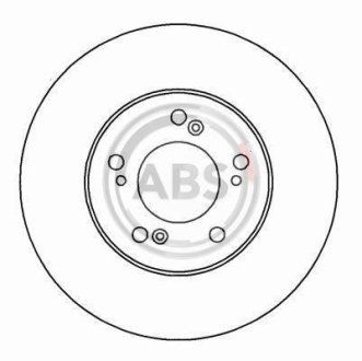 Тормозной диск A.B.S. 16182 (фото 1)