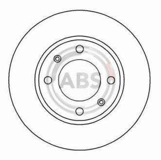 Тормозной диск A.B.S. 16876