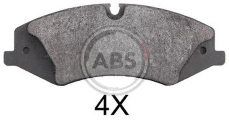 Колодки гальмівні дискові, комплект A.B.S. 37803