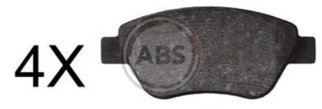 Колодки гальмівні дискові, комплект A.B.S. 37817 (фото 1)