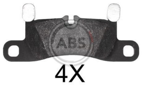 Колодки гальмівні дискові, комплект A.B.S. 37850 (фото 1)