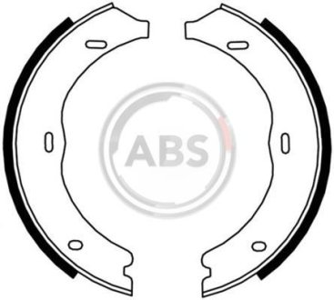 Комплект тормозных колодок, стояночная тормозная система A.B.S. 9176
