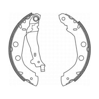 Комплект тормозных колодок ABE C01002ABE