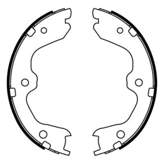 Гальмівні колодки, барабанні ABE C01067ABE