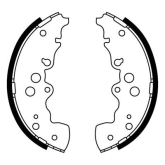 Гальмівні колодки, барабанні ABE C08023ABE