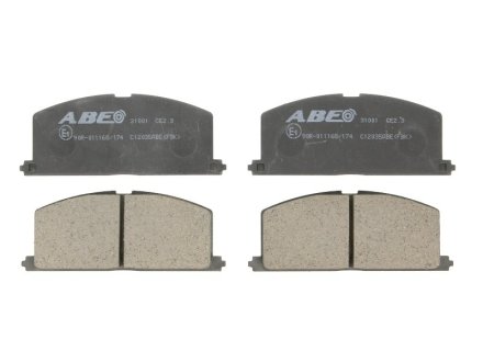 Колодки гальмівні дискові, комплект ABE C12035ABE (фото 1)