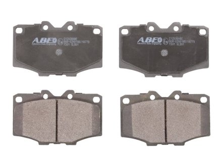 Колодки гальмівні дискові, комплект ABE C12036ABE (фото 1)