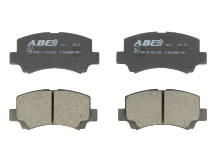 Колодки гальмівні дискові, комплект ABE C18002ABE