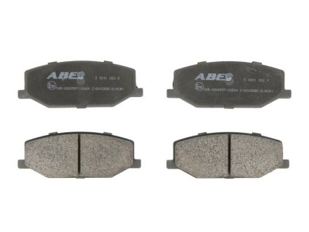 Колодки гальмівні дискові, комплект ABE C18003ABE (фото 1)