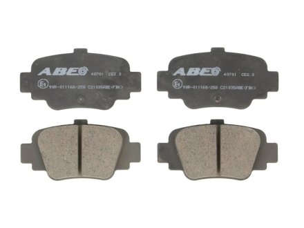 Колодки гальмівні дискові, комплект ABE C21035ABE (фото 1)