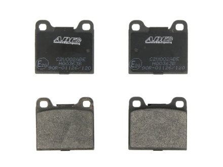 Колодки гальмівні дискові, комплект ABE C2V002ABE (фото 1)