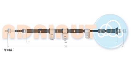 Трос ручного тормоза ADRIAUTO 100238