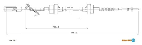 Трос, управление сцеплением ADRIAUTO 11.0128.1