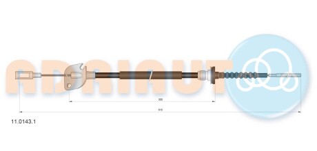 Трос, управление сцеплением ADRIAUTO 11.0143.1