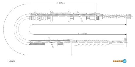 Трос ручного тормоза ADRIAUTO 1102171