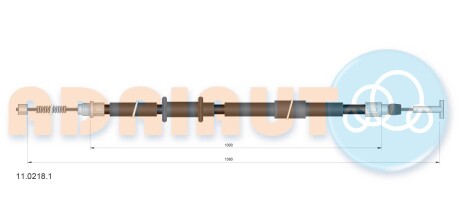 Трос ручного тормоза ADRIAUTO 11.0218.1