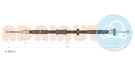 Трос ручного тормоза ADRIAUTO 1102312