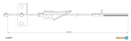 Трос ручного тормоза ADRIAUTO 1102381