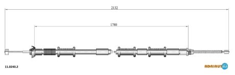 Тросик стояночного тормоза ADRIAUTO 1102402