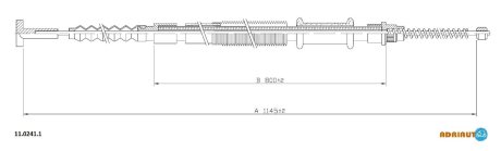 Трос ручного тормоза ADRIAUTO 1102411