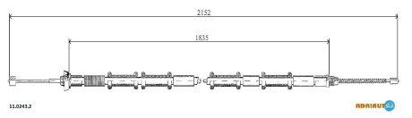 Тросик ADRIAUTO 1102432