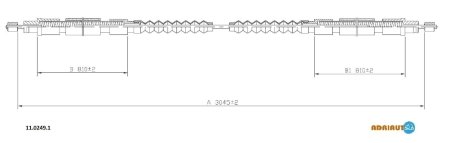 Трос ручного тормоза ADRIAUTO 1102491