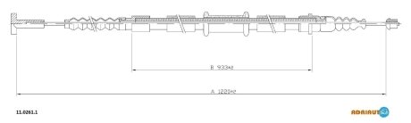 Трос ручного тормоза ADRIAUTO 1102611