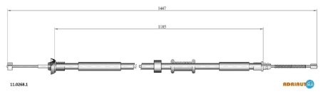 Трос ручного тормоза ADRIAUTO 1102681