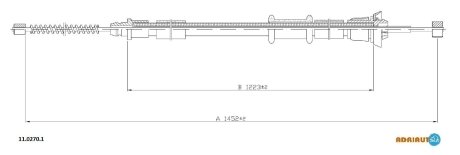 Трос ручного тормоза ADRIAUTO 1102701