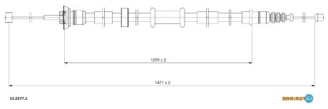 Трос ручного тормоза ADRIAUTO 1102771