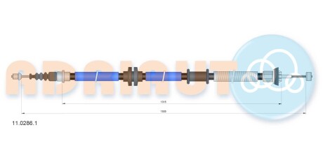 Трос ручного гальма ADRIAUTO 11.0286.1
