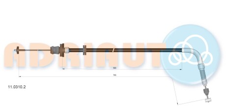 Трос газа ADRIAUTO 11.0310.2 