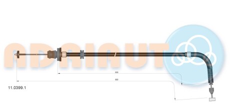 Трос газа ADRIAUTO 11.0399.1 