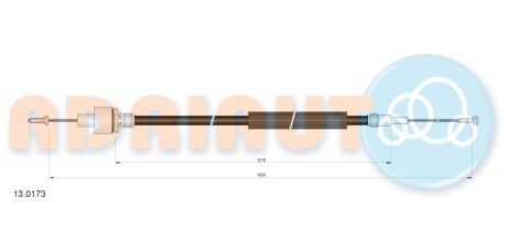 Трос, управление сцеплением ADRIAUTO 13.0173