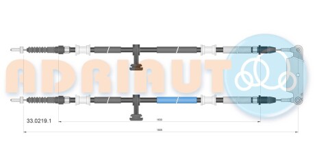 Трос ручного тормоза ADRIAUTO 3302191