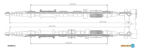 Трос ручного тормоза ADRIAUTO 3302371