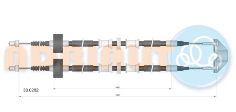 Трос ручного гальма ADRIAUTO 33.0282