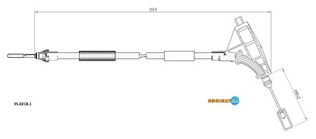 Трос ручного тормоза ADRIAUTO 3502181