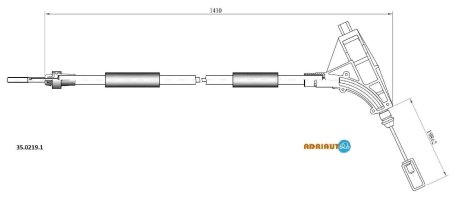 Трос ручного тормоза ADRIAUTO 3502191