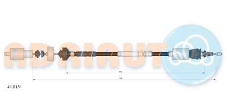 Трос, управление сцеплением ADRIAUTO 41.0181