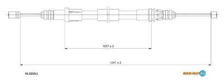 Трос ручного тормоза ADRIAUTO 4102101
