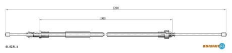 Трос ручного тормоза ADRIAUTO 4102211
