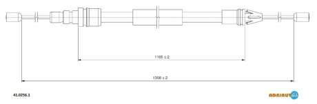Трос ручного тормоза ADRIAUTO 4102561