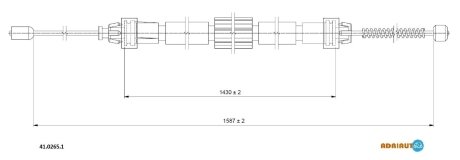 Трос зупиночних гальм ADRIAUTO 41.0265.1