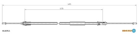 Трос ручного тормоза ADRIAUTO 4102761