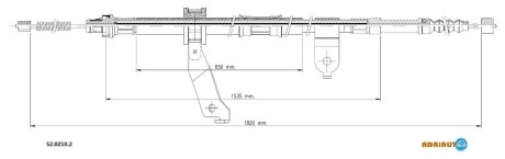 Трос зупиночних гальм ADRIAUTO 5202102