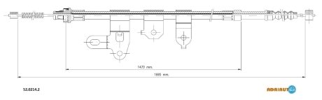 Трос ручного тормоза ADRIAUTO 5202142