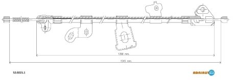 Трос ручного тормоза ADRIAUTO 5202211