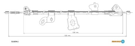 Трос зупиночних гальм ADRIAUTO 5202541